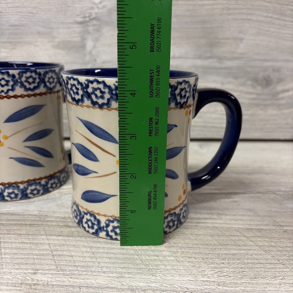 Temptations by Tara OLD WORLD BLUE Mug set of 2 - EUC (e9) - Picture 8 of 9